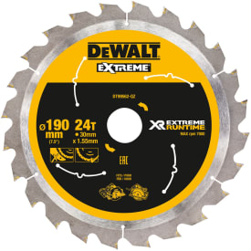 DeWalt rundsavklinge Ø190/30 - 24tands