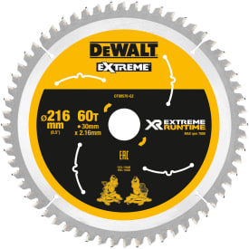 DeWalt rundsavklinge Ø216/30 - 60tands