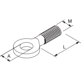 Samontec AG M8 x 25 mm øyebolt