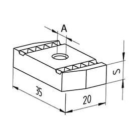 Samontec FCN 10 skivemutter M10