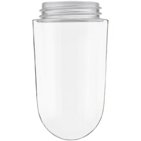 Stabilt glass Ø100 mm, H160 mm, gjenger 84,5 mm, klart
