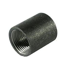Sort muffe 3/4"
