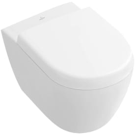 Villeroy & Boch Subway 2.0 Compact vegghengt toalett, uten skyllekant, med CeramicPlus, hvit