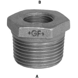 Galvanisert nippelmuffe 3/8" x 1/4"
