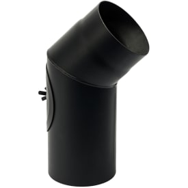 Metalbestos knærør  5"/130 mm, renseklap, 45°