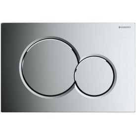 Geberit Sigma 01 Round spolplatta, krom