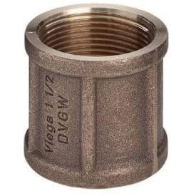Rødgods muffe 3/8"