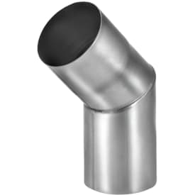 VM Zinc knærør t/indvendig samling 45 grader / 76 mm, zink