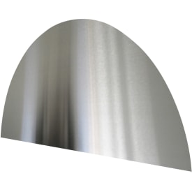 Millarco sprutbeskyttelse, 90x45 cm, buet, børstet rustfritt stål
