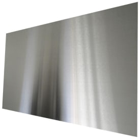 Millarco stænkplade, 60x30 cm, firkantet, børstet rustfrit stål