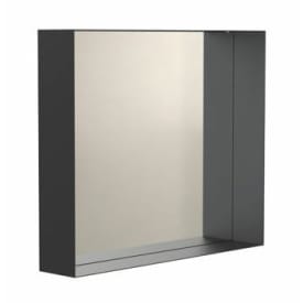 Frost Unu spegel, 60x50 cm, svart