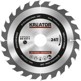 Kreator Sagblad for sirkelsag 24 tenner - Ø185 mm