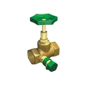 Stengeventil m/avtapping 1"