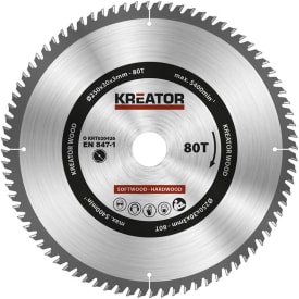 Kreator rundsavsklinge - Ø250/30mm - 80tands