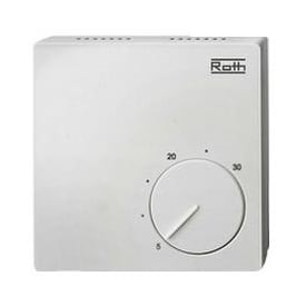 Roth Touchline BL trådbunden rumstermostat, vit