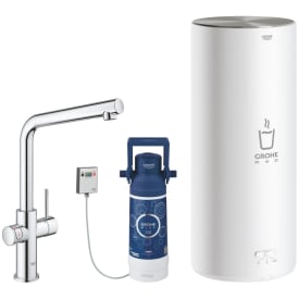 Grohe Red Duo kjøkkenarmatur, 5,5 liters varmtvannsbereder, krom