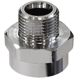 Forkromet Spidsmuffe 1/2" x 3/8" med pakning