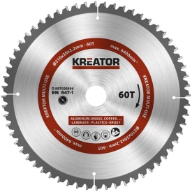 Kreator Sagblad for sirkelsag universal 60 tenner - Ø210 mm