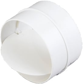 Duka Kontraspjæld til ventilationsrør Ø100 mm, Hvid