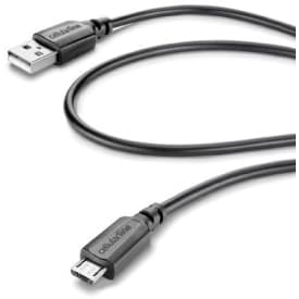 Cellularline laddarkabel med micro USB - 1 meter