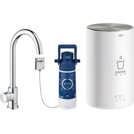 Grohe Red Mono hetvattensblandare, 3 liters varmvattensbehållare, krom