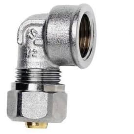 Pex Albue med muffe 15mm x 1/2"