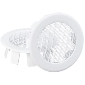 Duka ventilationsgaller, Ø75 mm, vit, 2 st