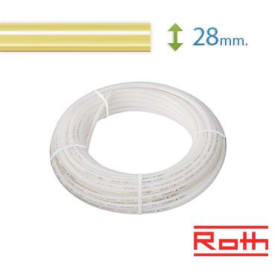 60 meter Roth universal pex rør til vand og varme, 28 mm