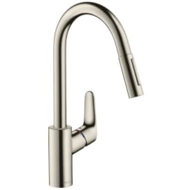 Hansgrohe Focus M41 kjøkkenarmatur, uttrekkbar tut, stål
