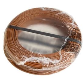 100 meter Ledning H07Z1-U 1x2,5 brun, R100, halogenfri (PVL)