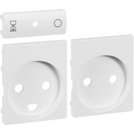 LK Fuga tangent/afdækning for stikkontakt med timer, 1,5 modul, hvid