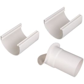 11&quot; x 90 mm Tut justerbar hvit Plastmo