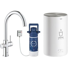 Grohe Red Duo kjøkkenarmatur, 3 liters varmtvannsbereder, krom