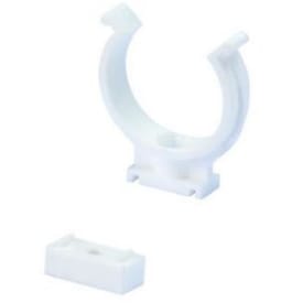 Wavin Wafix rørholder, uden bøjle, Ø40 mm, plast, hvid