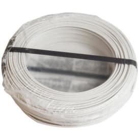 100 meter Ledning H07Z1-U 1x1,5 hvid, R100, halogenfri (PVL)