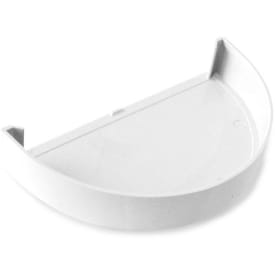 10&quot; Endehette hvit Plastmo
