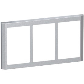 LK Fuga 63 Soft designramme 3x1½ modul i stålmetallic