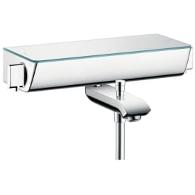 Hansgrohe Ecostat Select badekarbatteri, krom/klar glass