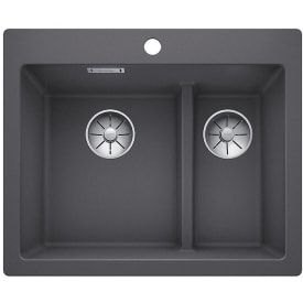 Blanco Pleon 6 Split UXI kjøkkenvask, 61,5x51 cm, grå