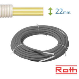 60 meter Roth universal pex rør-i-rør til vand og varme, 22 mm