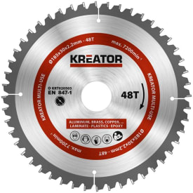Kreator Sagblad for sirkelsag universal 48 tenner - Ø185 mm