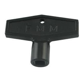 Fm Mattsson nyckel till vattenutkastare, 7 mm, kyrkantig, svart