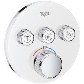 Grohe Grohtherm SmartControl dusjbatteri, hvit