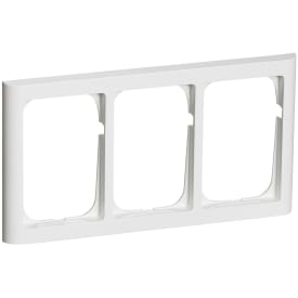LK Fuga ramme Softline 63 1½ modul vandret tripel i hvid