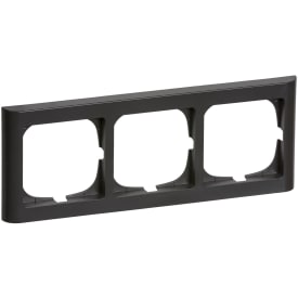 LK Fuga ramme Softline 63, 3x1 modul, koksgrå
