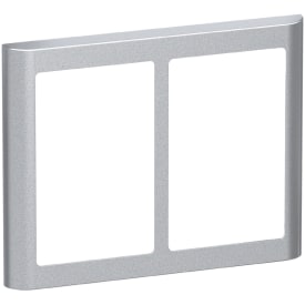 LK Fuga 63 Soft designramme 2x1½ modul i stålmetallic