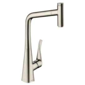 Hansgrohe Metris Select M71 320 köksblandare, utdragbar pip, rostfritt stål