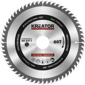 Kreator Rundsavsklinge 60 tænder - Ø185 mm