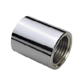 Mässing muff, krom, 1/2"