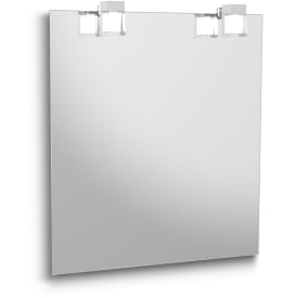 Gustavsberg Artic speil med lys, 60x65 cm
